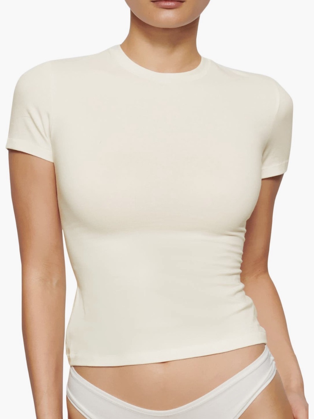 Skims stretch cotton jersey T-shirt size small